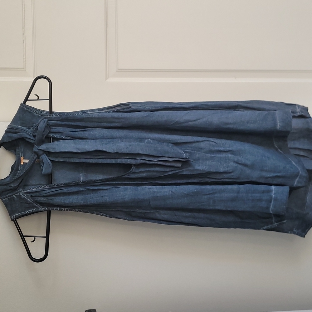 Free People deep V tunic top